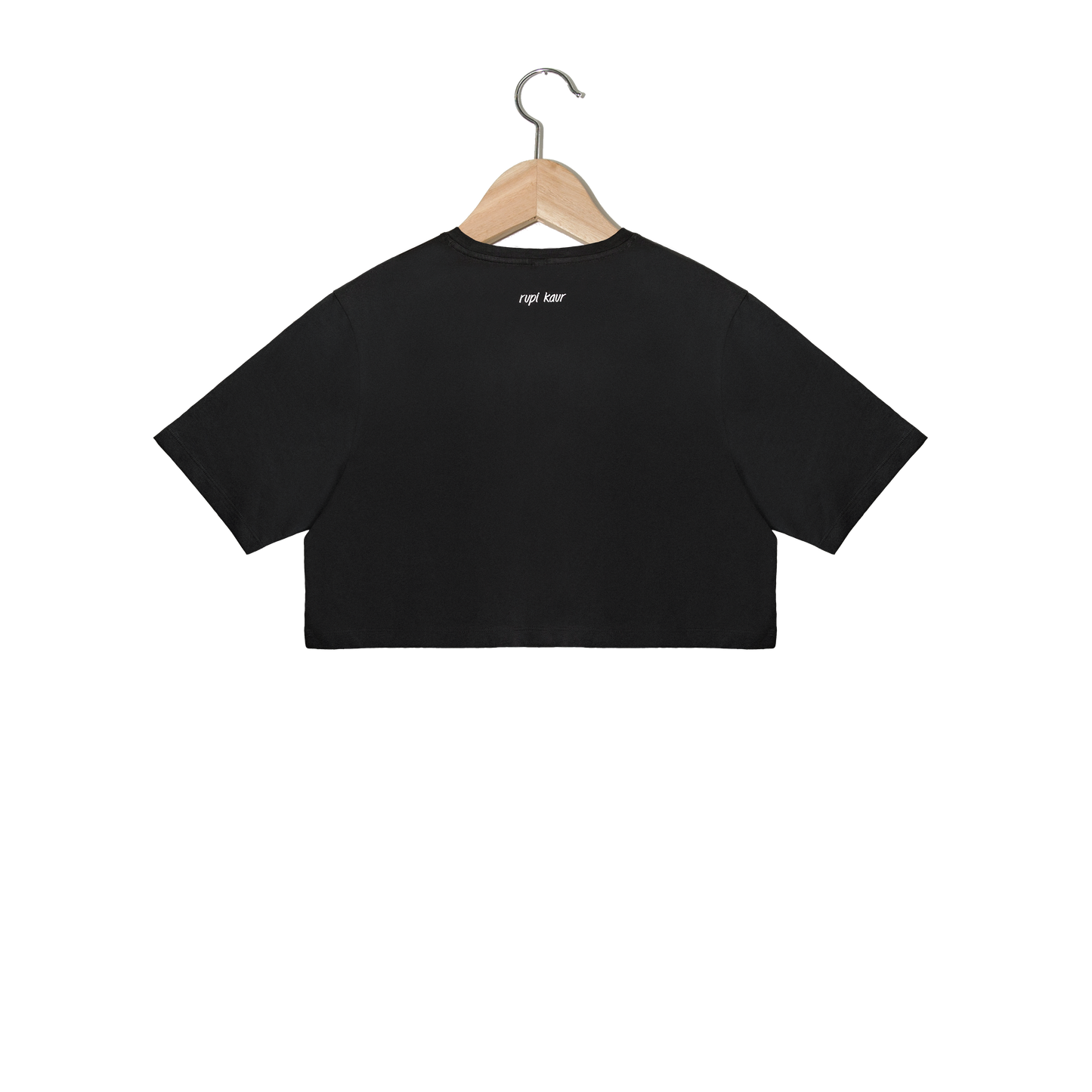 'get out of your own way' Charcoal Cropped T-Shirt