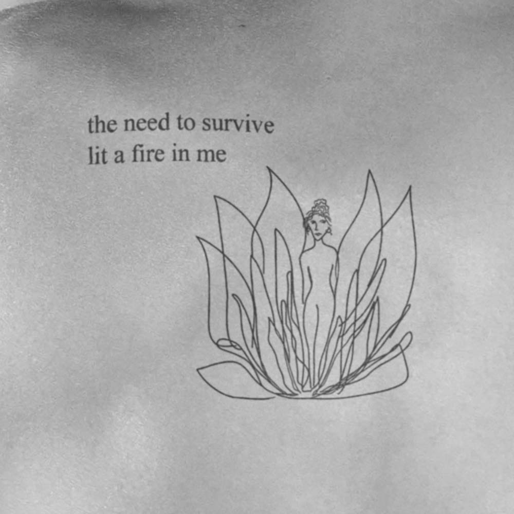 'need to survive' Tattoo Set