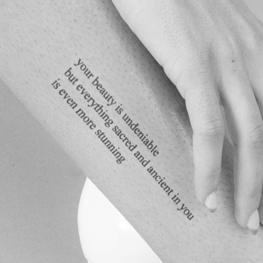 'sacred and ancient' Tattoo