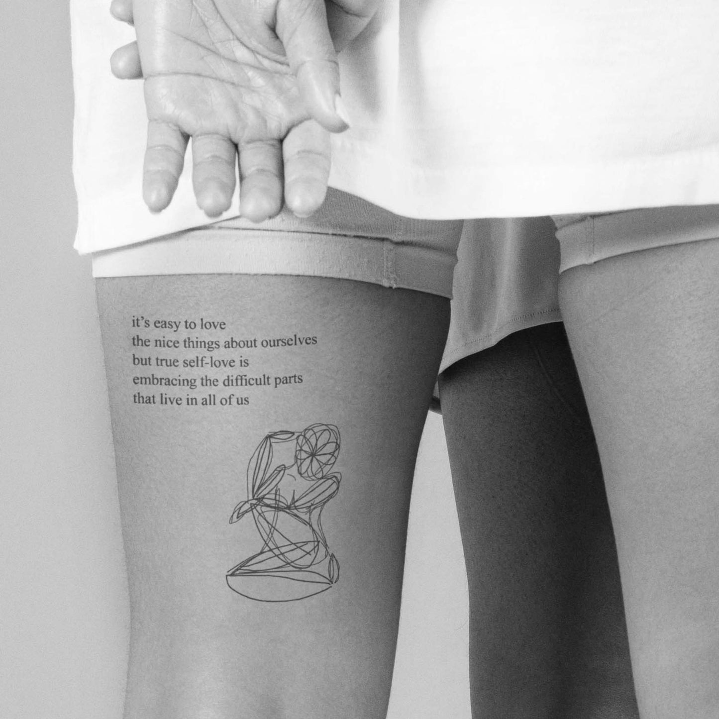 'true self-love' Tattoo Set