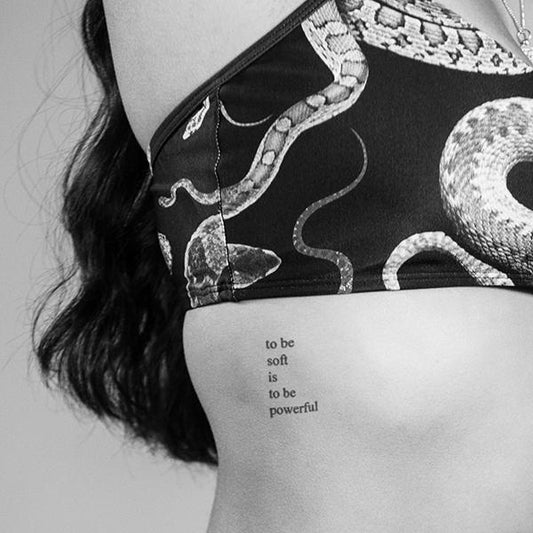 'to be soft' Tattoo