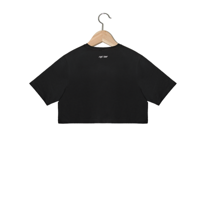 'get out of your own way' Charcoal Cropped T-Shirt